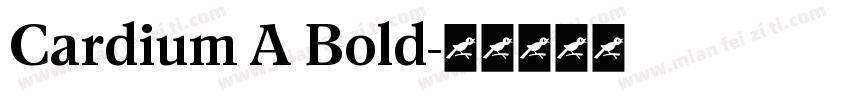 Cardium A Bold字体转换